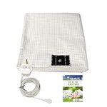 Btstil Earthing Bed Sheet, Grounding Sheet with 15ft Cord, Upgrade 10% Silver Fiber Content, Conductive Mat for Better Sleep, Healthy Earth Energy (60 * 80 inch)