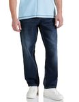 Amazon Brand - Symbol Men's Loose Fit Baggy Jeans Vintage Wash 32