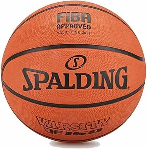 Spalding Varsity TF-150 Indoor-Outdoor Premium Rubber Basketball, Size 7