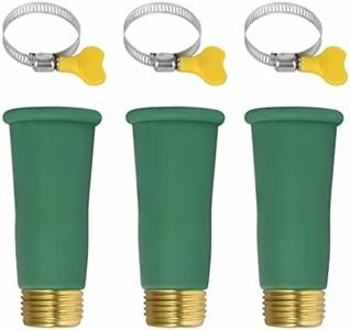 IMPRESA [3 Pack] Silicone Hose Adapter withClamp Fix Leaky Connections - Damaged or Unthreaded Sink Faucet to Garden- Extra-Thick RV Faucet Adapter - Weather-Resistant Faucet Hose Adapter for Sink