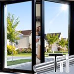 rabbitgoo Window Tint Film Home with Tool,One Way Privacy Window Film for Sun Blocking,Heat Control Anti UV Reflective Mirror Cling Kit,House Tint for Daytime,Silver 44.5 x 200 cm