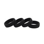 AILOVA 4PCS Silicone Wedding Ring,Wedding Bands Rings for Men Athletes Fitness Sports 8 * 2mm