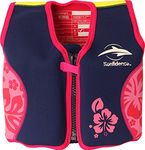 Konfidence Jacket - Premium Swim Vest for Kids (Ages 1.5-7yrs) | Adjustable Buoyancy | UKCA & CE Compliant | Swim School Approved | 25+ Years’ Experience | UK Company (Pink Hibiscus, Small)