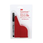 3M(TM) ScotchCode(TM) Wire Marker Write-On Dispenser with Tape and Pen SWD, 0.75 in x 1.375 in