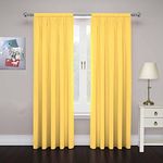 Pairs to Go Cadenza Modern Decorative Curtain Rod for Living Room (2 Panels), 40" x 84", Mimosa