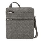 Travelon Anti-Theft Boho Slim Bag, Gray Heather, one Size