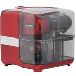 Omega Juicer JCUBE500RD Cold Press 365 Slow Masticating Juice Extractor and Nutrition System with On-Board Storage, 120-Watts, Red