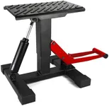 Garveetech Dirt Bike Lift Stand, Hydraulic Motorcycle Lift Stand 440 Lbs Capacity, Adjustable Height Hoist Table, for Dirt Pit Bike Repair, Maintenance, Motorbike Repair Accessories Tools