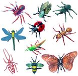 SUPER TOY 10 Insect Bug Figurines Animals Educational Action Toys Play Set for Kids Boys and Girls Birthday Gift