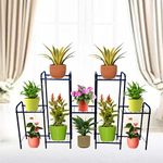 D&V ENGINEERING - Creative in innovation Metal Multi-Tier Indoor Outdoor Plant Stand Rack, Flower Pot Display Shelf, 36" Wide, 59" Height (7 Shelf)