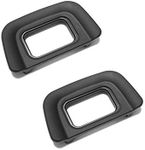 DK-20 Eyecup Eyepiece Viewfinder Compatible for Nikon D5200 D5100 D3200 D3100 D60 F80 Camera (2 Pack)