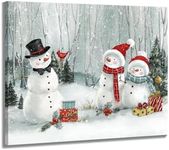 Christmas Snowman Pictures Wall Dec