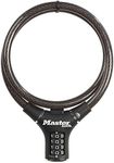 Master Lock Bike Cable Lock [Combination] [90 cm Cable] [Outdoor] 8229EURDPRO - Ideal for Bike, Electric Bike, Skateboards, Strollers, Lawnmowers and Other Outdoor Equipments