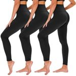 TNNZEET 3 Pack Black Leggings for W