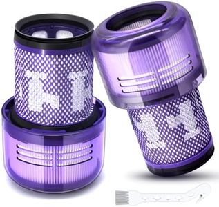 Filtro para Dyson V12, KNOWOM 2 Piezas de repuesto para aspiradora Hepa para Filtro Dyson V12 Detect Slim Absolute Extra Total Clean Motorhead Complete Clean Aspiradora, Replacement Part# 971517-01