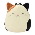 Bioworld Squishmallows 3D Cam The Cat 14 inch Plush Mini Backpack, Pink, Taglia unica