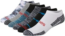 Hanes Men's, Ultimate Originals Crew, Ankle and No Show Socks, Black/Blue/Grey Assorted, 4.5-12 UK