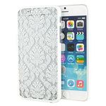 Damask Vintage Pattern Rubberized Matte Hard Case Cover for Apple Iphone 6 4.7" (White)