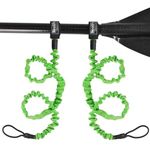 Neolife Stretchable Kayak Paddle Leash and Paddle Leash Safety Rod Bungee Rod Holder for Kayaking Canoe SUP Board Paddles, Surfboard, Fishing Poles Rods (2 Pack)