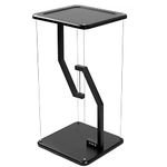 VIVO Anti-Gravity 12 inch Speaker Floor Stand, Floating Modern Speaker Holder, Audio Platform, Tensegrity Display Shelf for Home, 24 inches High, Black, STAND-TEN02B