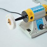 Hengwei TM-2 350W 0-10000r/min Adjustable Jewelry Rock Polishing Buffer Machine Bench Lathe Benchtop Polisher Took Kit 110V