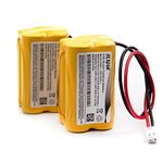 (2-Pack) 4.8V 700mAh BL93NC487 Ni-CD Battery Replacement for Emergi-Lite BL93NC487, Exit Light Co BAA-48R BAA48R, Interstate NIC0186, Dantona Custom-43 Custom43, OSI OSA-126 OSA126 BL93NC484 BL93NC485