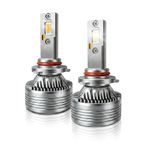 Carzex® Crystal Eye 9005/HB3 LED Projector Headlight & Fog Light Bulbs – 300W (150 Watts x 2), 20,000 Lumens, 6500K Cool White – Super Bright LED Conversion Kit T180 SERIES (2Pcs, 1 Yr Warranty)