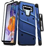 ZIZO Bolt Series for LG Stylo 6 Case with Screen Protector Kickstand Holster Lanyard - Blue & Black