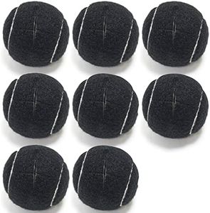 Walker Tennis Balls, BESUNTEK 8 Pcs Precut Walker Glide Balls for Furniture Chairs Leg Desks Stools Tables Floor Protecto (8 Pack, Black)