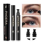 Eyeliner Stamp Wingliner - Black Eyeliner - Liquid Eyeliner for Women Black Eyeliner Pen Winged Eyeliner Pencil Easy to Use Long Lasting Smudge-Proof No Dipping (Winged Eyeliner Stamp)