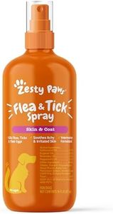 Zesty Paws Flea and Tick Spray for Dogs - Kill Fleas, Ticks & Their Eggs - Veterinarian Formulated - Soothes Itchy & Irritated Dog Skin - Cedarwood Oil, Rosemary Oil & Peppermint Oil