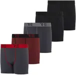 5 Pack:Youth Boys Compression Shorts Performance Boxer Briefs Athletic Spandex Underwear Base Layer Basketball Biker Sports Active Soccer Training Football Sports Gym Teen Running-Set 3, M (8/10)