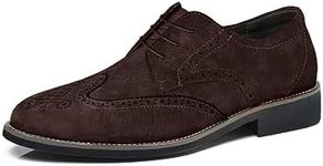 Mens Suede Brogues Formal Shoes Ele