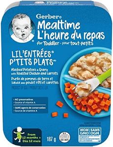 GERBER LIL'ENTRÉES Mashed Potatoes & Gravy with Roasted Chicken, Toddler Food, Meal, 12+ months, 187 g, 8 Pack