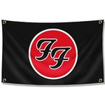 DecrPlus Flag Rock Music Band Banner 3x5ft (HD Printing, Durable 150D Polyester) Garage Man Cave Tapestry