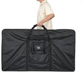 KEMIMOTO Bike Travel Bag Airplane for 26 to 29 inch Mountain Bicycle, 900D Heavy Duty Folding MTB Bike Box Case with Wheels Pack for Air Travel Flights, Water-resistant Cycling Transport Storage