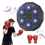 Uezeth Music Boxing Machine - Wall Mounted Bluetooth Smart Electronic Fun Punch Boxing Trainer - Improve Hand-Eye Coordination and Relieve Stress with Bluetooth Sensor and Backlight