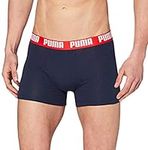 PUMA Men's Boxer Slip, Blue/red/Black, S (Pack of 5)