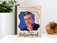 Incredible Gifts India Colorful Wooden Customized Photo Frame For Retirement (12x9 Inches)