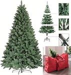 FlickBuyz Christmas Tree – Premium Artificial Green Xmas Tree – 3FT, 4FT, 5FT, 6FT, 7FT Foldable Bushes Xmas Pine Tree, Indoor, Outdoor Christmas Tree with Metal Stand and Free Bag (3FT + Red Bag)