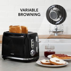 Breville 2-Slice Toaster, Black – Bold Collection