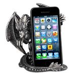 Needzo Gothic Dragon Cell Phone Holder, Desktop Figurine Organizer Statue, Medieval Decoration, 5.75 x 4.25 Inches