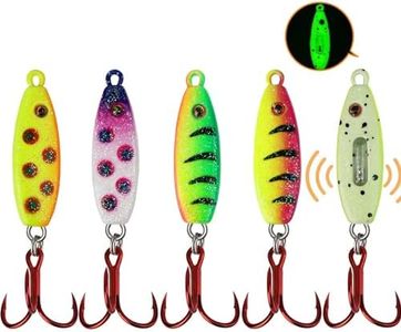 Dovesun Ice Fishing Jigs Ice Fishing Lures Kit Ice Fishing Spoons