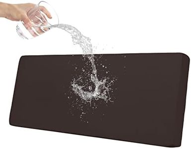 Easy-Going 100% Waterproof Sofa Seat Cushion Slipcovers Couch Cushion Cover Stretch Furniture Protector for Kids, Pets (Sofa Cushion, Chocolate)