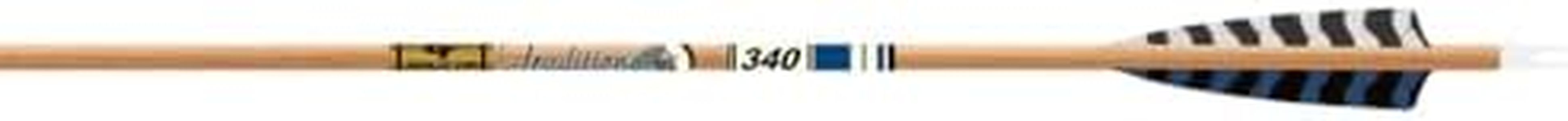 Gold Tip Traditional XT Arrows with 5-Inch Feathers (Pack of 6), Brown, 500