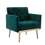 Olela Velvet Accent Chair with Arms