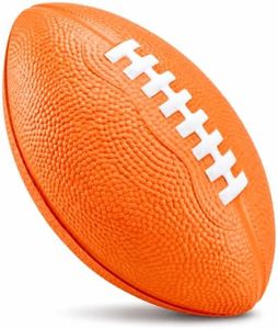 Blu Jay Foam Football - 7" Easy Grip Small Football for Kids - Youth Size - Quality Soft Foam Toddler Footballs (Orange)