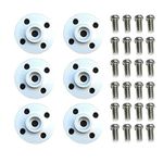 diymore Metal Servo Arm 25T Disc Metal Horns for MG995 MG996R RC Servos Robot,6PCS