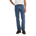 Levi's Men's 505 Regular Fit Jeans (Also Available in Big & Tall), Dark Stonewash, 34W x 32L