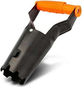 BRADAS® Blumenzwiebelpflanzer DE LUXE Ø 6 cm-9 cm Automatikpflanzer Pflanzautomat | Stahl Zwiebelpflanzer Mit Auslöseautomatik & Tiefenskala Knollenpflanzer Automatikgriff Gartenwerkzeug Gartengeräte